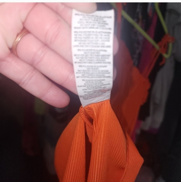 Boohoo 18 PLUS RIB RUCHED BUST TIE SHOULDER CAMI TOP - Picture 6 of 6